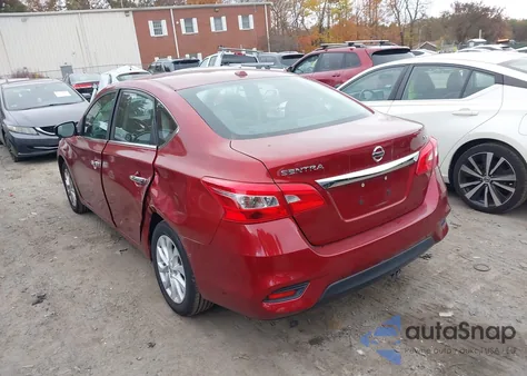 2018 Nissan Sentra Sv из США, поврежденный, VIN 3N1AB7APXJY290485